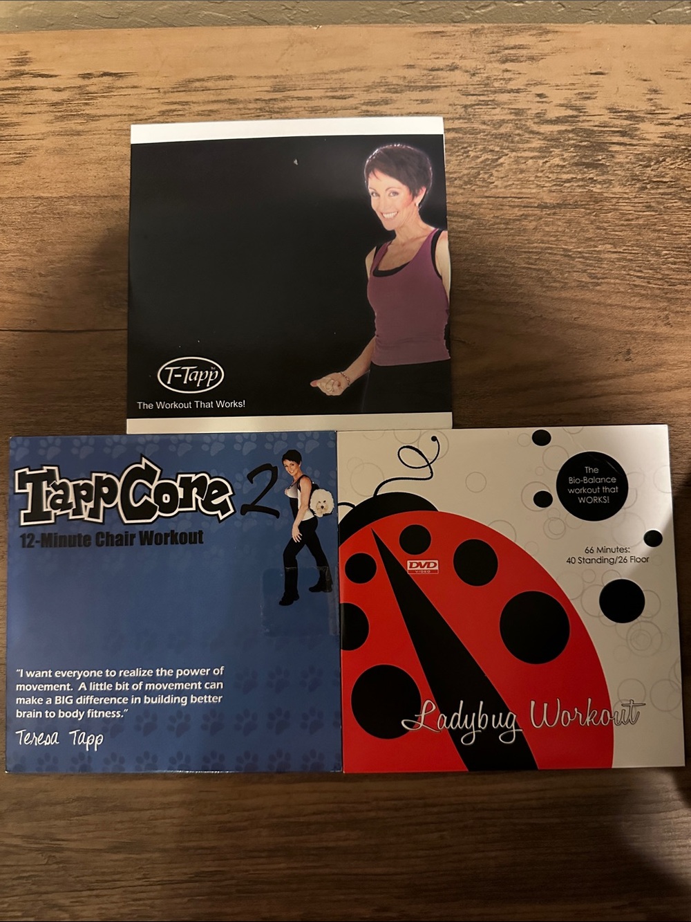 T-Tapp Workout DVD Set - Ladybug, Core, Basic Workout Plus